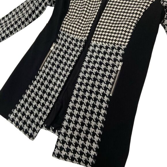 CHICO’S Houndstooth Lined Jacket (Sz 1) - Picture 5 of 10